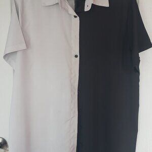 SHEIN | Tops | Black And White | Button Up | Large